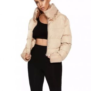NAKED WARDROBE Cropped Puff Jacket
